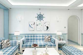 安阳地中海风格-客厅